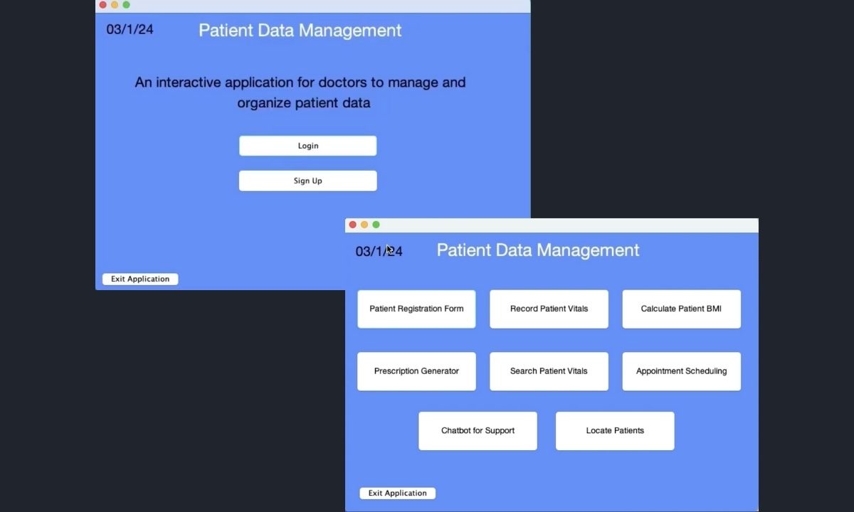 Patient Data Management desktop app